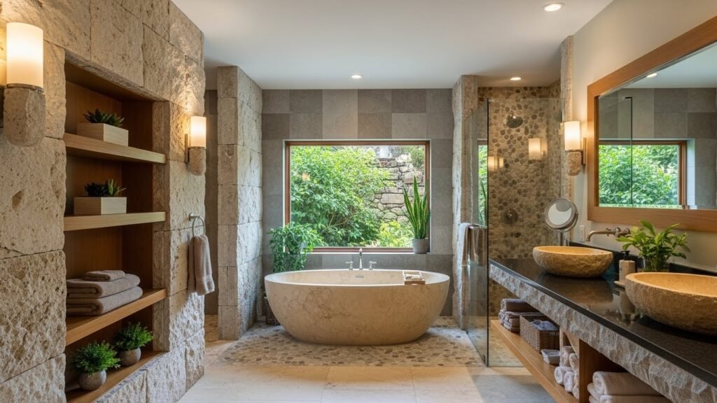Incorporate Natural Stone Accents for Organic Warmth