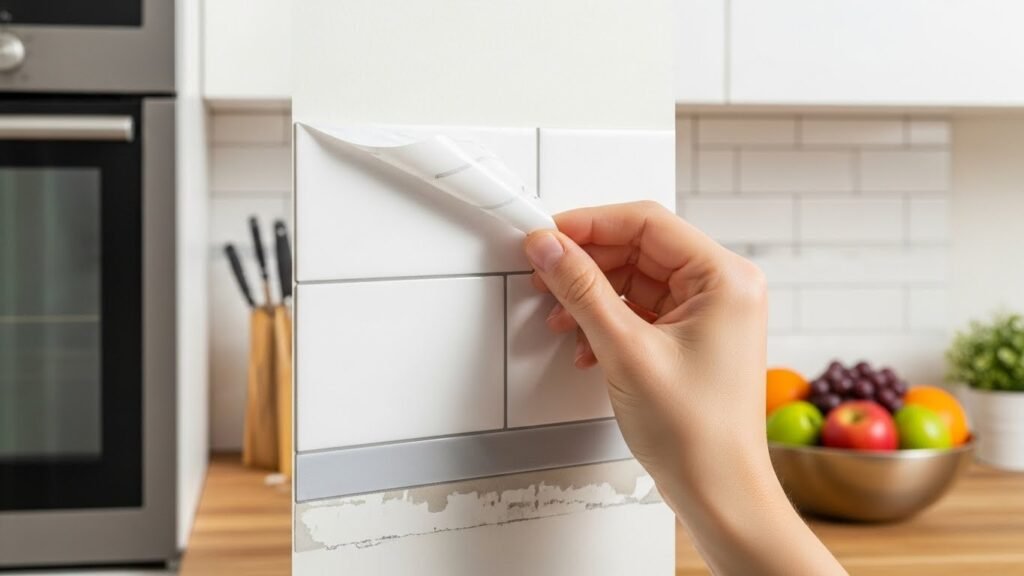 Get the Quickest Fresh with Peel-and-Stick Tiles