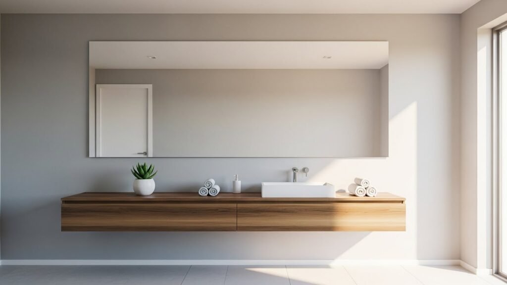 Oversized Mirrors to Maximize Small Spaces