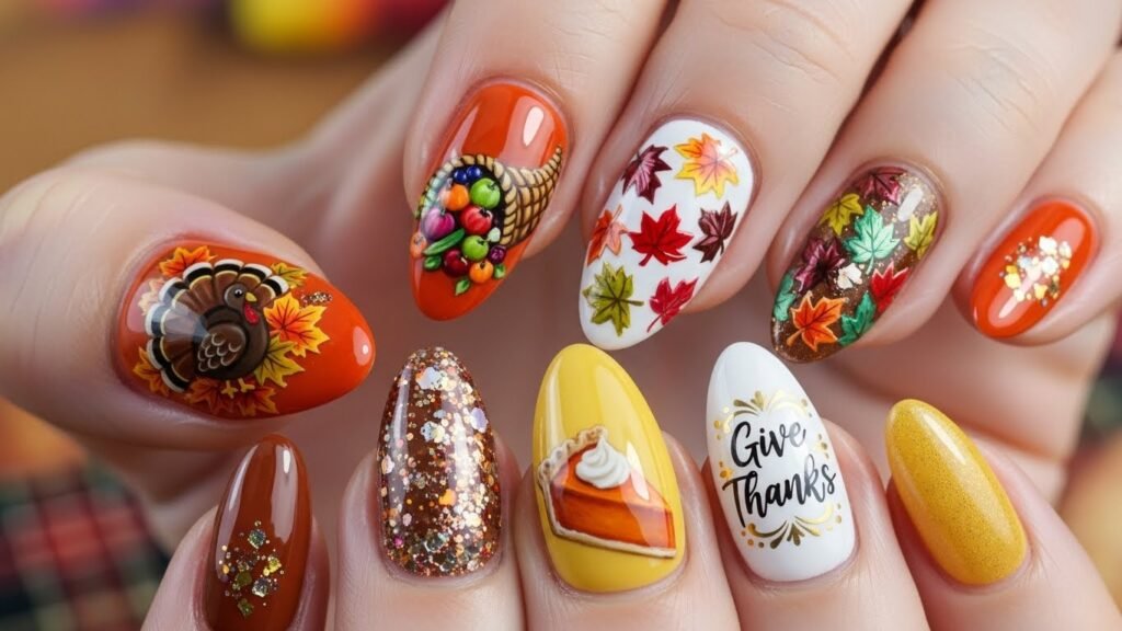 Thanksgiving Nail Art Ideas