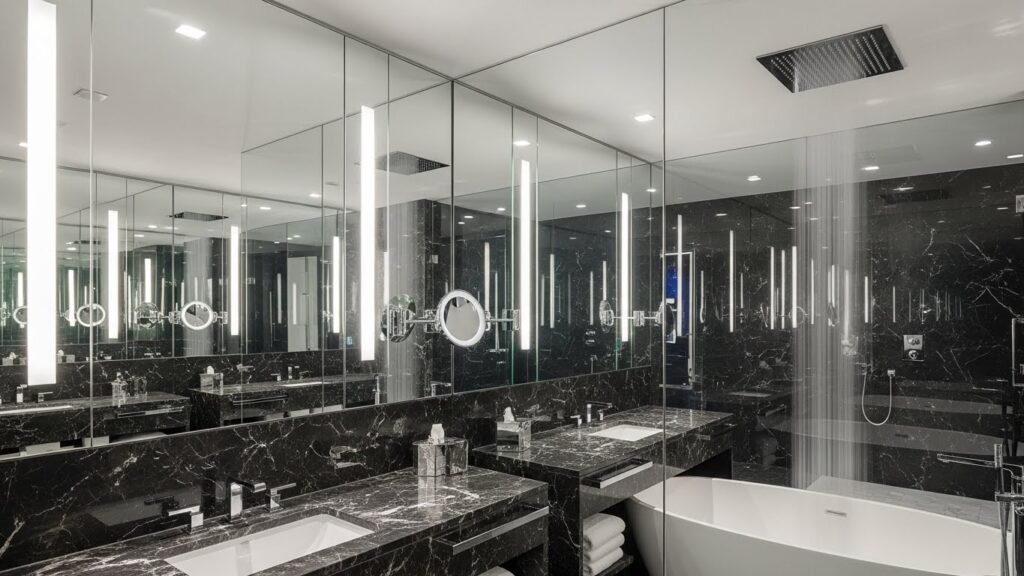 Wall-to-Wall Mirrors for Dramatic Effect