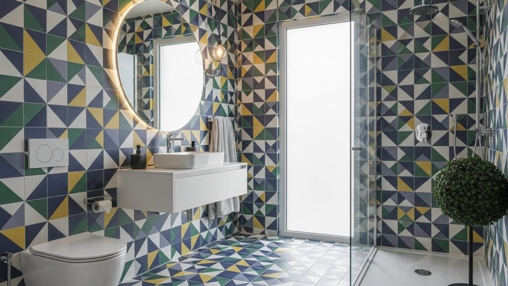 Go Bold with Geometric Tiles for a Playful Edge