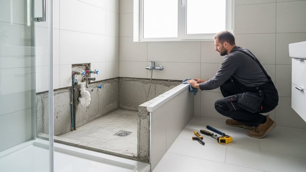 Get rid of the Tub in the Shower Stall.