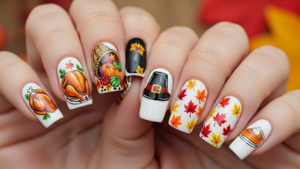Thanksgiving Nail Art Ideas